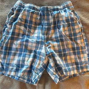 L.L. Bean Men's Large Blue Plaid Lounge Shorts